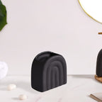 Chic Arches Ceramic Bath Set Of 2 Matte Black