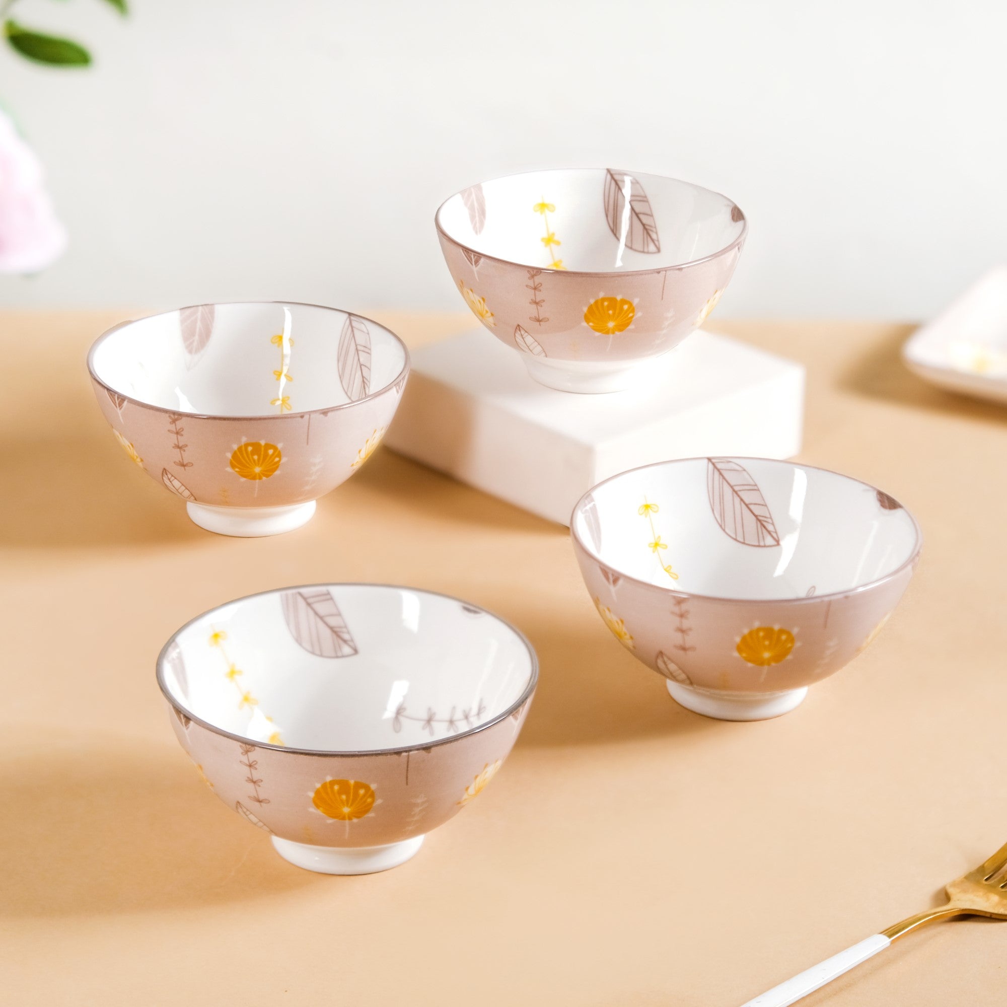 Dandelion Snack Bowls Set Of 4 300ml