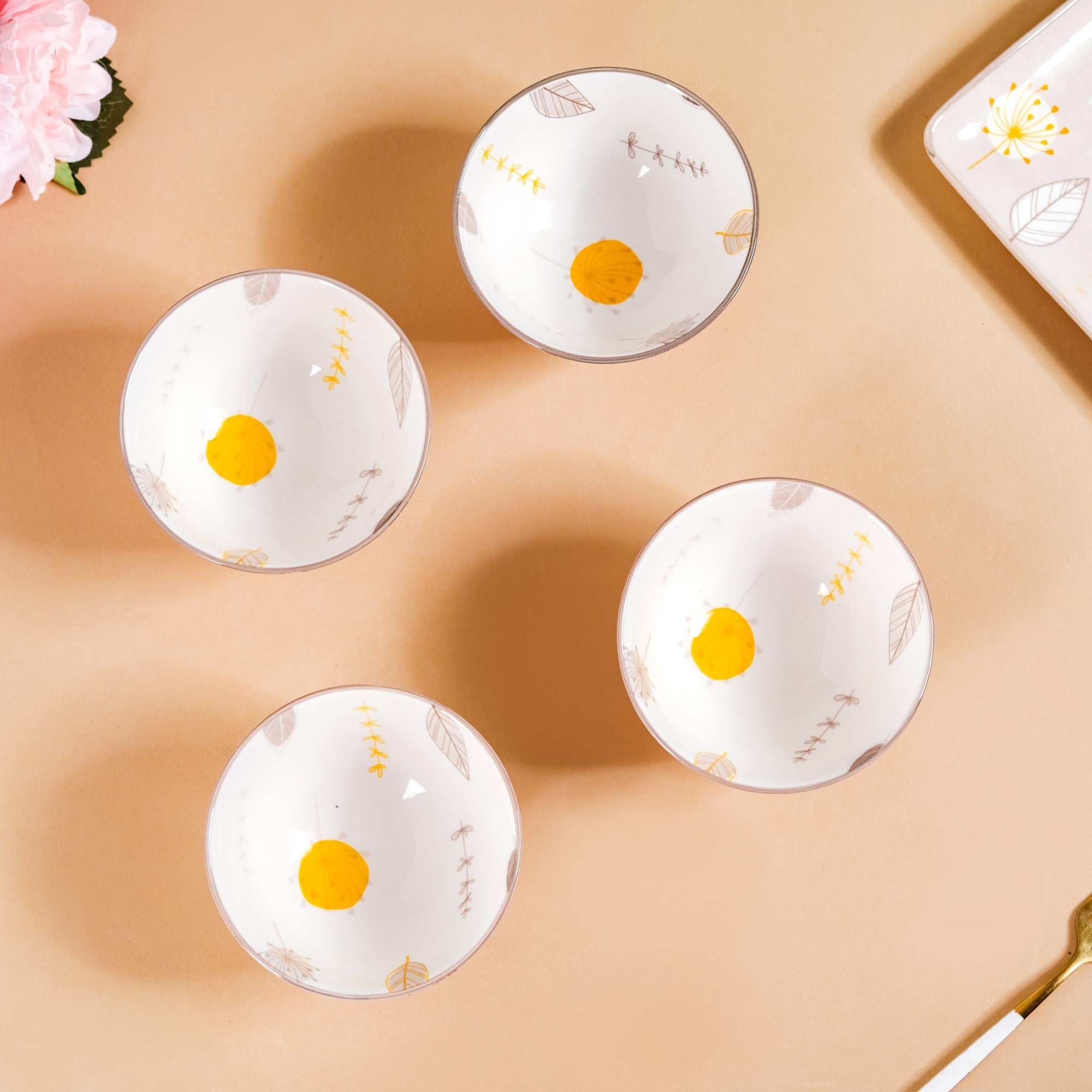 Dandelion Snack Bowls Set Of 4 300ml