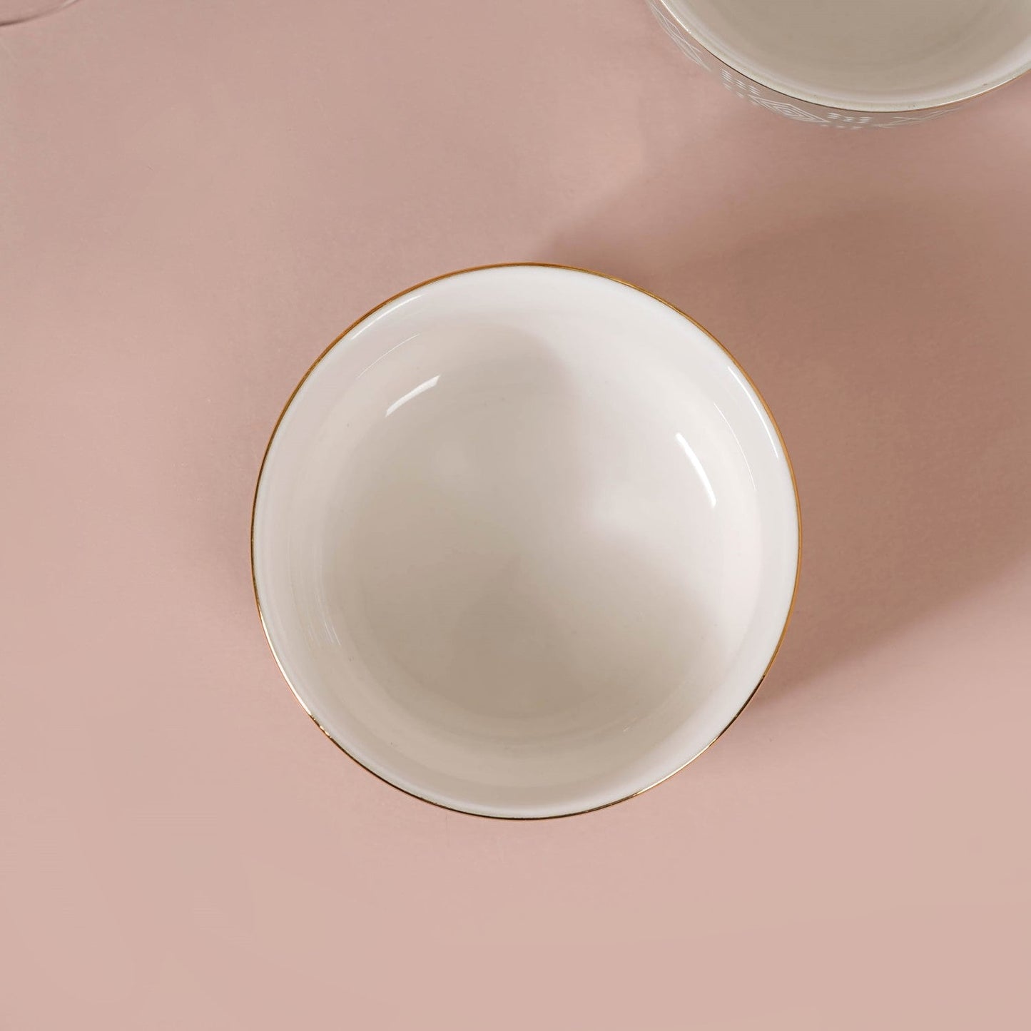 Azo Ceramic Side Snack Bowl Grey Set Of 4 340ml