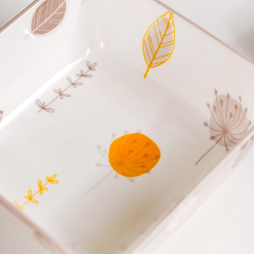 Dandelion Square Snack Bowl Set Of 4 600ml