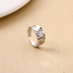 Celestial Bow Solitaire Statement Ring