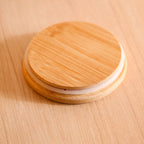 Borosilicate Airtight Glass Jar With Wooden Lid Set Of 4 Ribbed Design 610ml