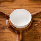 Cosmos 3 Section Snack Platter With Dip Bowl