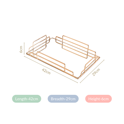 Luxury Minimalist Mirror Decorative Tray