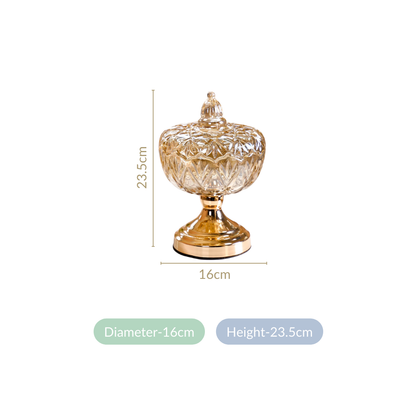 Pedestal Decorative Glass Bowl