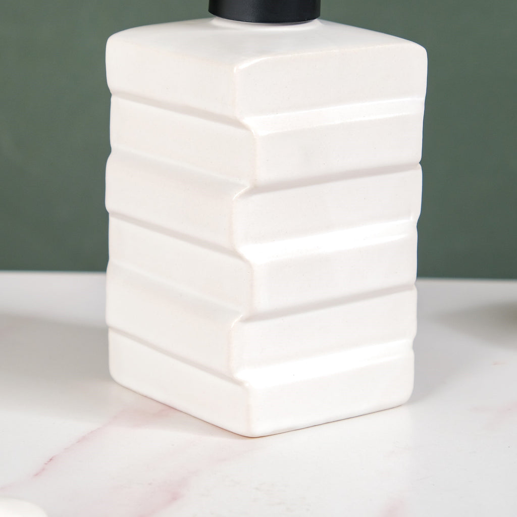 Brick Textured Liquid Dispenser White 450ml