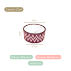 Oscilla Ceramic Small Bowl For Nuts Set Of 4 Purple 200ml