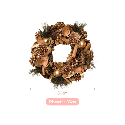 Golden Forest Sustainable Decorative Wreath