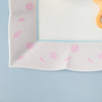 Riona Ceramic Platter White And Pink 9 Inch