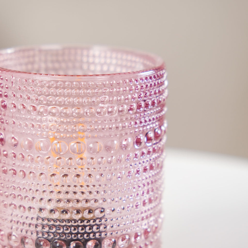 Portable Purple Bubble Glass Bedside Lamp