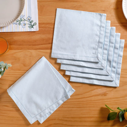 Azzurro Printed Cotton Mat And Napkin Set Of 12