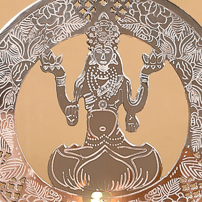 Laxmi Ganesh Metal Tealight Candle Holder Set Of 2