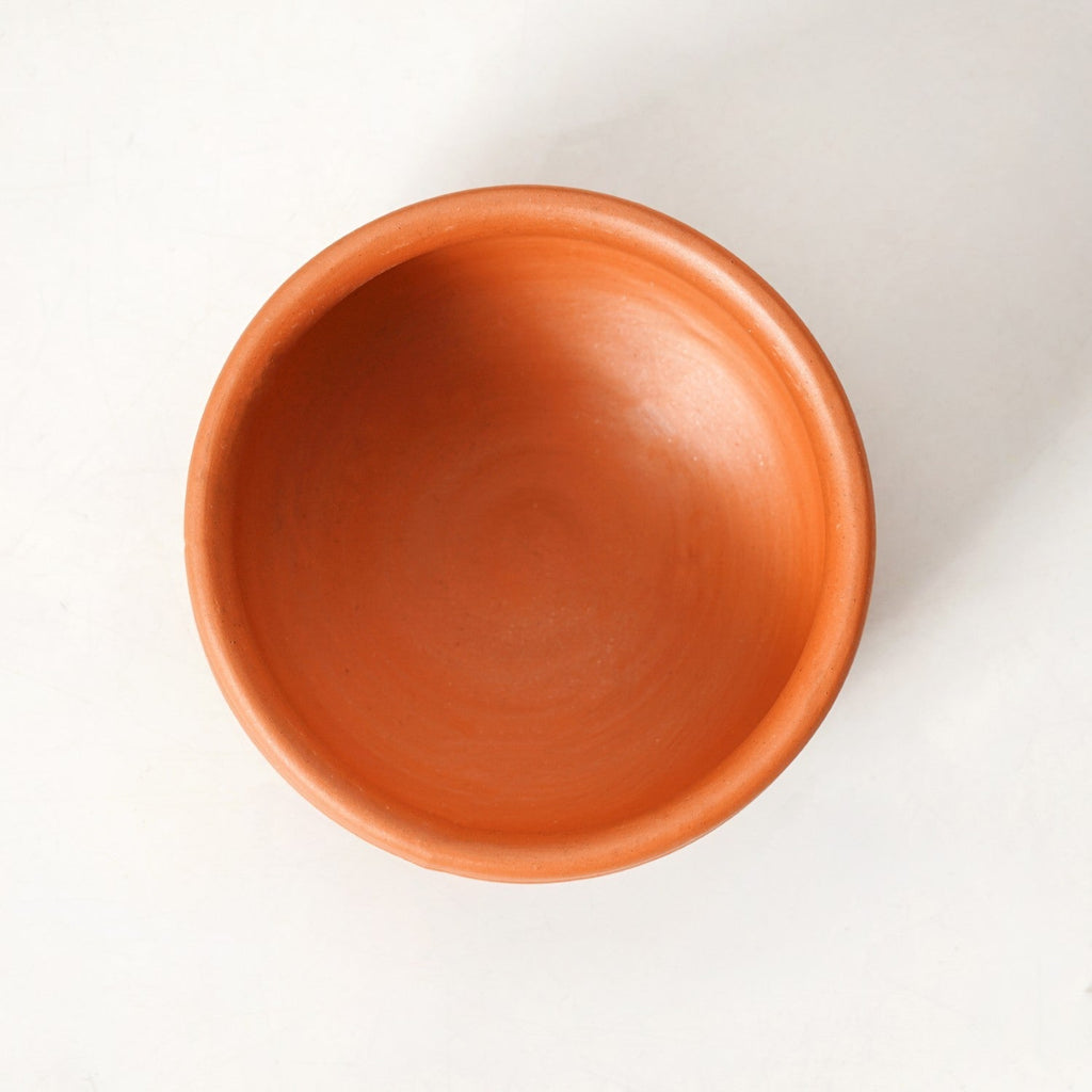 Artisanal Engraved Terracotta Bowls Set Of 6 170ml