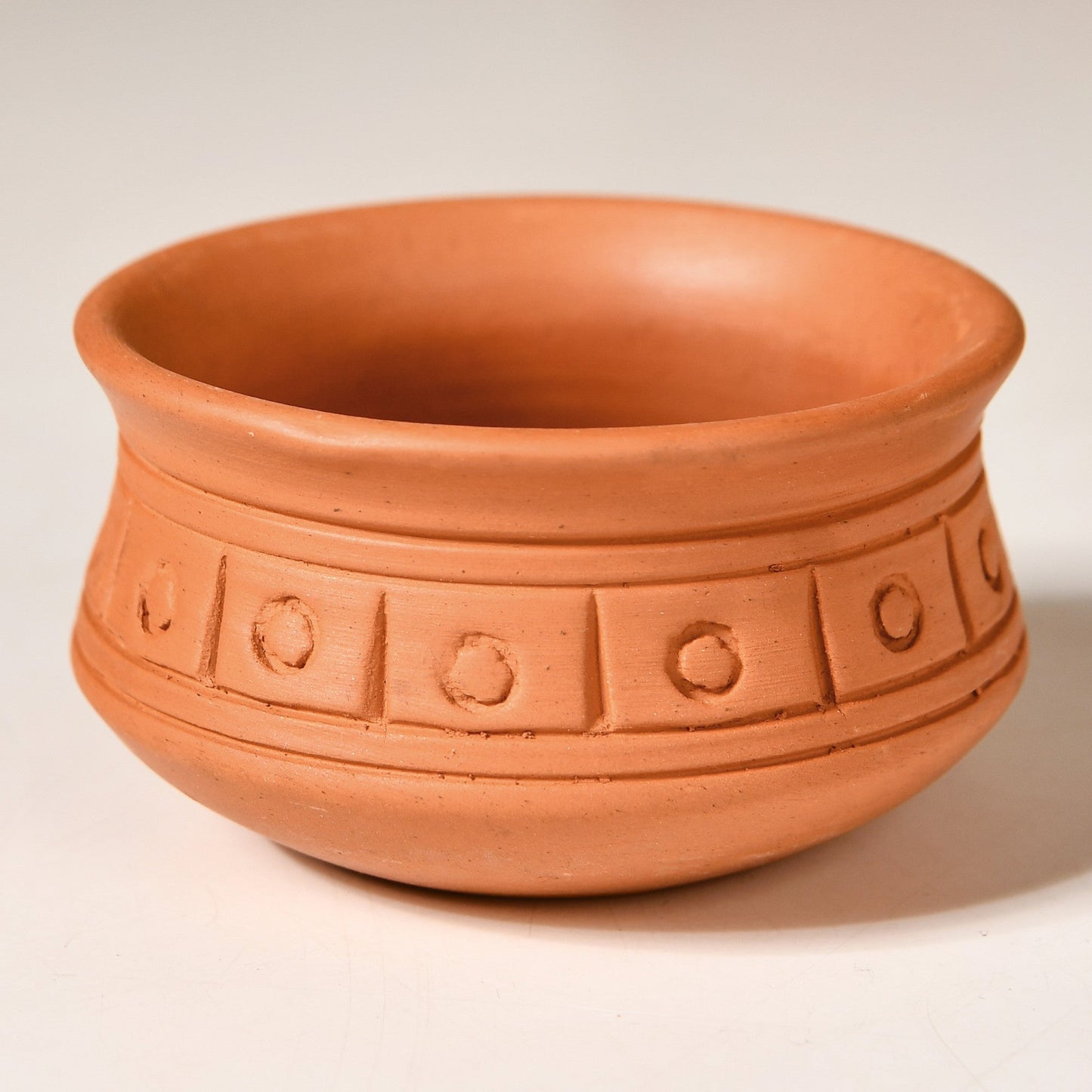 Engraved Terracotta Matki Bowls Set Of 6 100ml