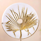 Disc Palm Leaf Luxe Table Decor