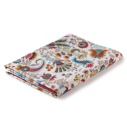 Ethnic Bloom Quilted Cotton Bedcover 250x230cm