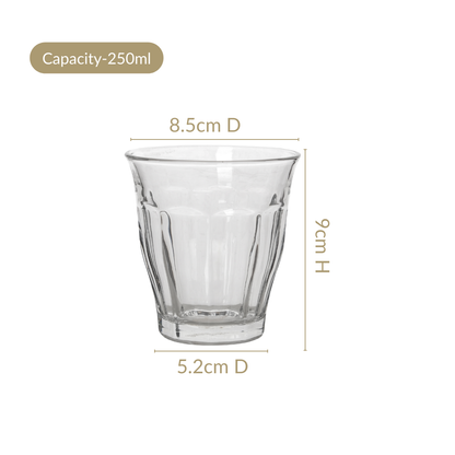 Juice Water Glasses Set Of 6 250ml