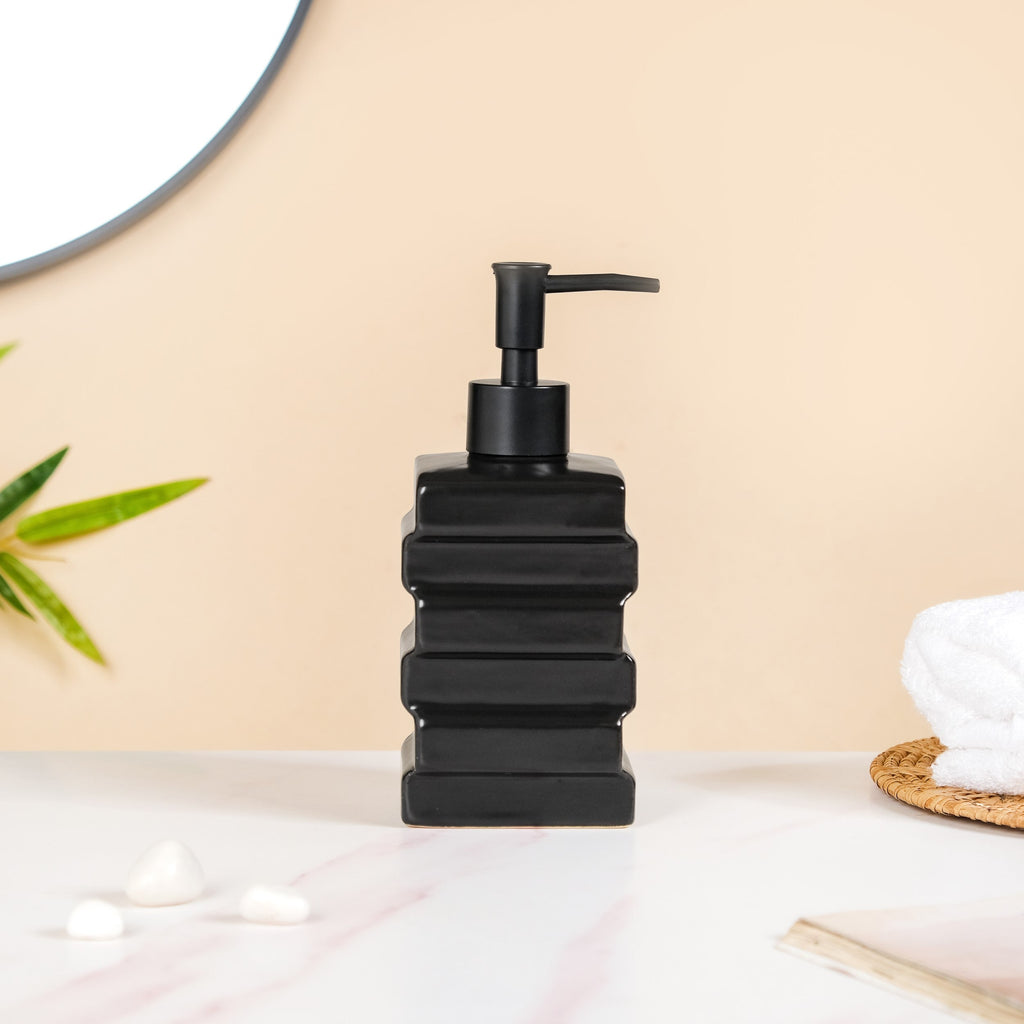 Brick Design Soap Dispenser Black 450ml