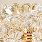 Decorative Glass Bowls Set of 5 With Rotating Metal Stand