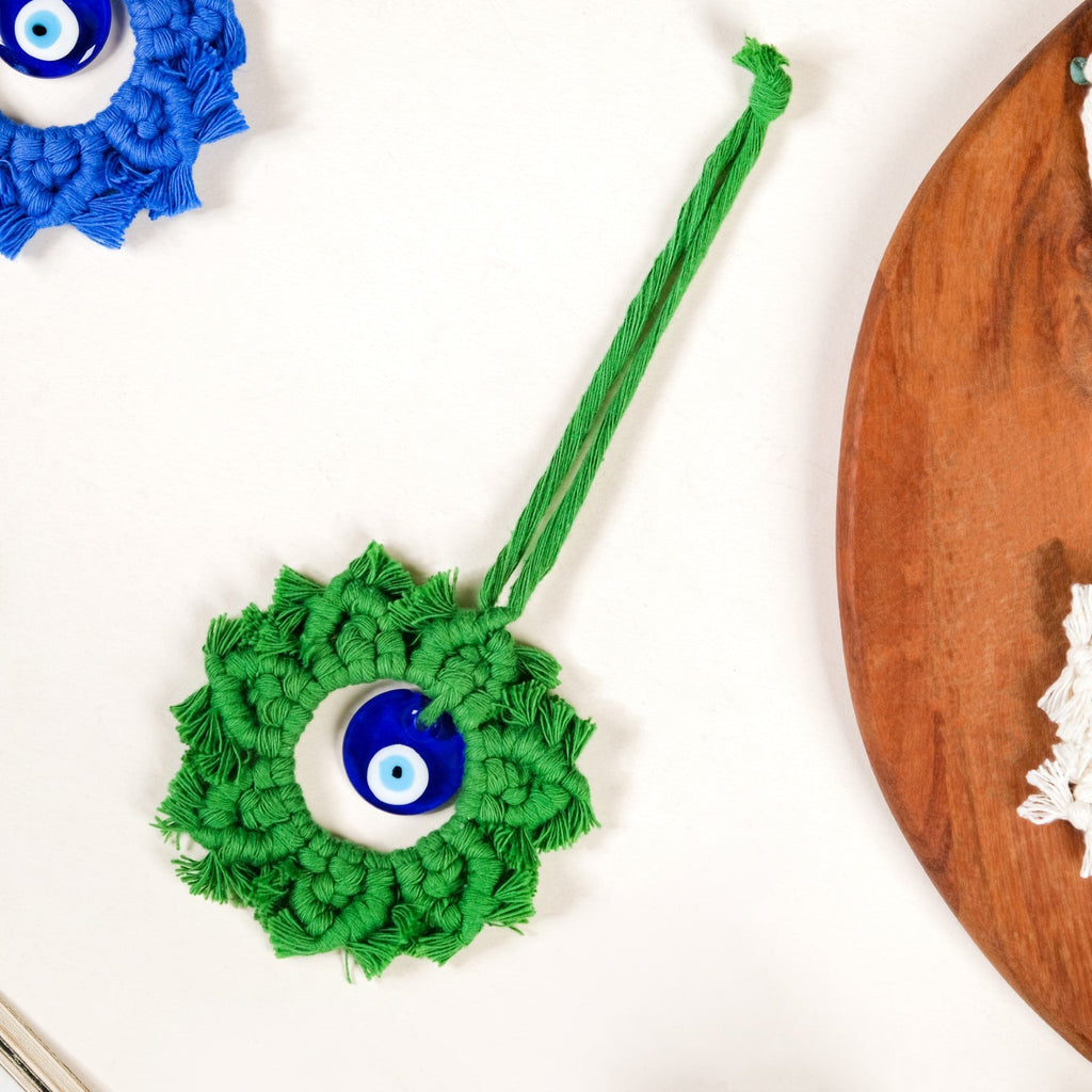 Bohemian Macrame Evil Eye Wall Hanging Set Of 3