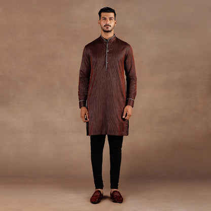 Vinatge Maroon Kurta Set | EAST