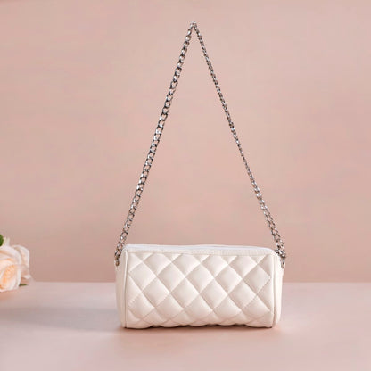 Mini Barrel Bag White